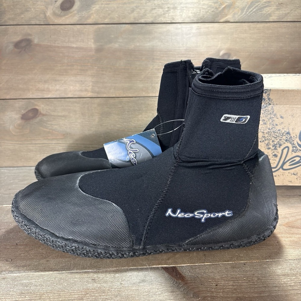 neosport mens size 13 shoes black neoprene dive boots